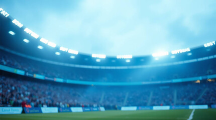 Blurred stadium background sports event