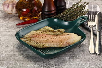 Baked tilapia fish with spices