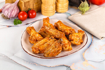Grilled spicy chili chicken wings