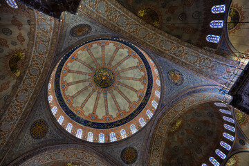 Naklejka premium Ceiling of the Süleymaniye Mosque