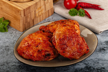 Baked marinated crispy chicken tighs