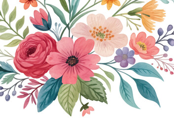 Bohemian floral painting png flower wall art png boho art print png colorful floral artwork png decorative painting png abstract flower png modern boho decor png transparent background image