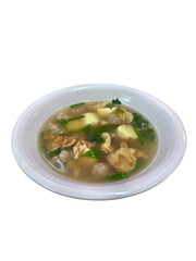 Delicious Homemade Soup with Meatballs and Fresh Vegetables