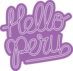 Fototapeta premium Hello Peru.