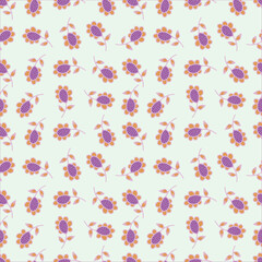 Beautiful flower allover seamless pattern