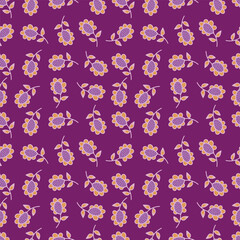 Beautiful flower allover seamless pattern