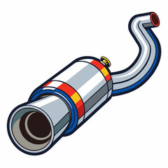 vector illustration of a exhaust 