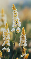 Fototapeta premium Delicate White Flowers in a Garden