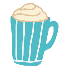 Winter mug flat winter