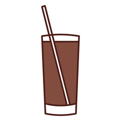 Cola drink color stroke