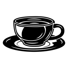 Coffee high contrast cup