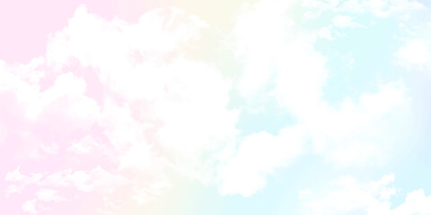 Pastel sky background with soft clouds