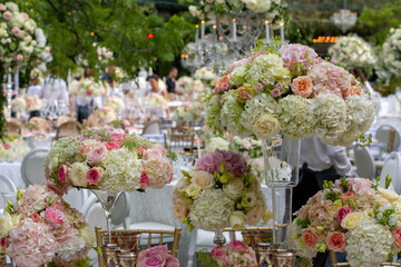 centro de flores decoraci&oacute;n boda