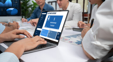 Customer experience and review analysis by brisk computer software for corporate business