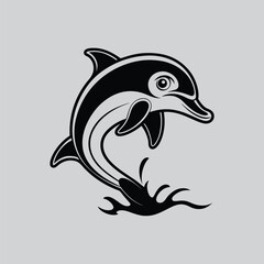 Stylized Dolphin Art