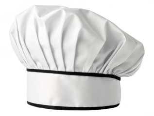 Chef hat png classic chef cap png white cooking hat png kitchen uniform accessory png professional headwear png culinary hat png transparent background image