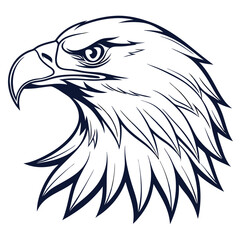 Eagle head icon vector on white background. eagle logo, eagle vector icon, Adobe Illustrator Artwork