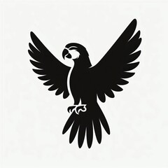 Fototapeta premium parrot silhouette