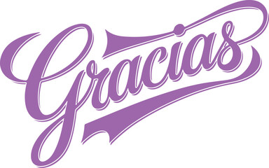 Gracias - Thank You in Spanish.