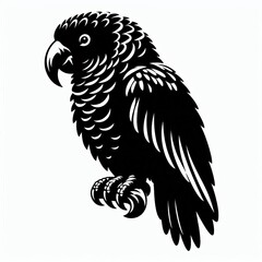 Obraz premium parrot silhouette
