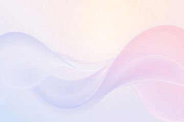 Obraz premium Pastel Waves: Soft Abstract Flow