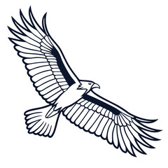 Bird icon logo vector on white background. Adobe Illustrator Artwork