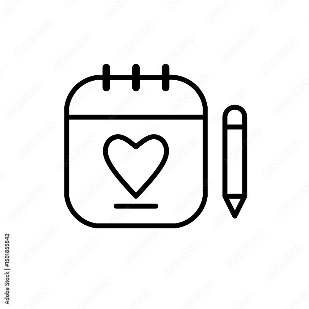 Poster notes icon vector simple design illustration/element