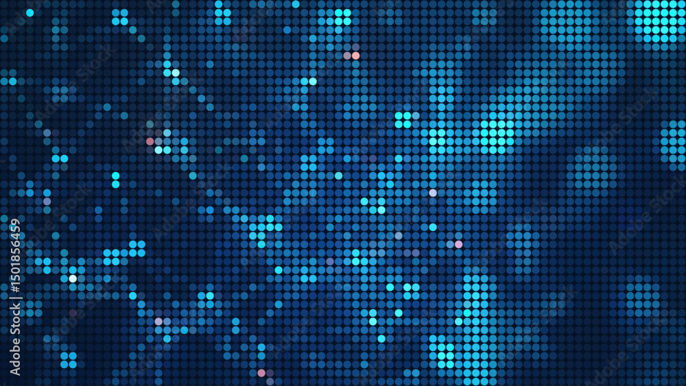 Poster abstract ai neural network background with glowing interconnected nodes and deep blue cyan digital circuits, futuristic cybernetic web with smooth soft lighting, concept of artificial intelligence