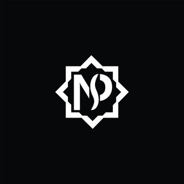 Initial letter  np,n, nsp,s elegant and luxury , minimal monogram logo design vector template.