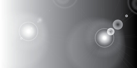 Abstract vector background with shiny blue glass circles and light reflection