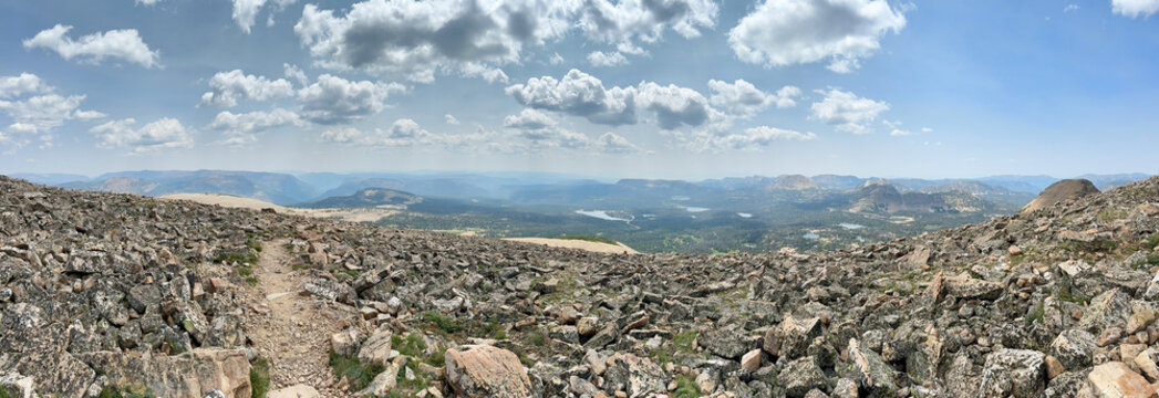Views from Bald Mountain in the Utah Uinta Mountain Range