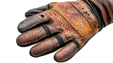 Motorcycle racing action gloves racing track product photography outdoor close-up performance gear