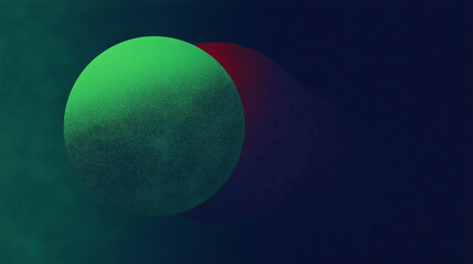 Glowing green sphere patten black background,  grainy gradient noise texture,  poster banner backdrop abstract design, power point background