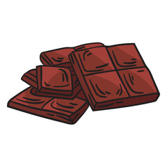 Swiss chocolate switzerland food illustration