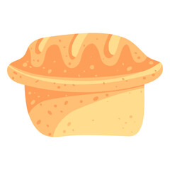 Bread brioche flat