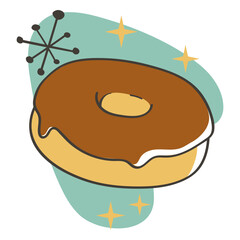 Donut retro food treats