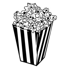 Simple sweets popcorn food