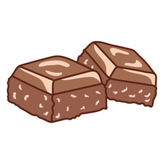 Chocolate candies color stroke sweets