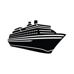 Obraz premium Cargo Ship Silhouette Vector Bundle, Marine Transport SVG Clipart for T-Shirt & Print Designs