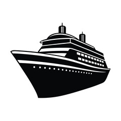 Cargo Ship Silhouette Vector Bundle,  Marine Transport SVG Clipart for T-Shirt & Print Designs

