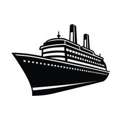 Cargo Ship Silhouette Vector Bundle,  Marine Transport SVG Clipart for T-Shirt & Print Designs

