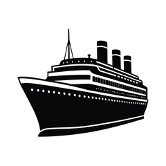 Cargo Ship Silhouette Vector Bundle,  Marine Transport SVG Clipart for T-Shirt & Print Designs

