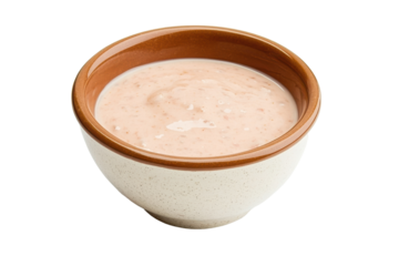 Dipping Delight Rich Creamy Sauce in a Ceramic Bowl