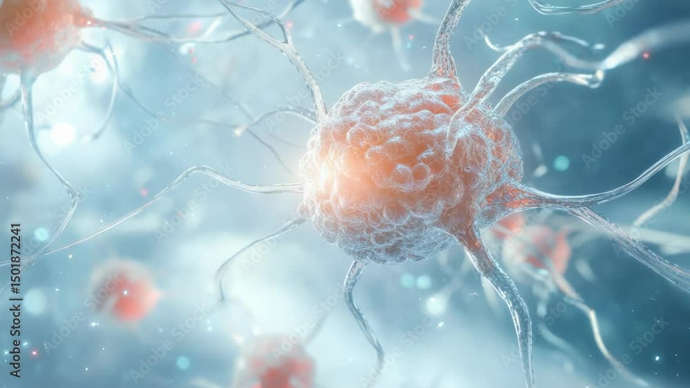 Poster A close-up image of multiple cells