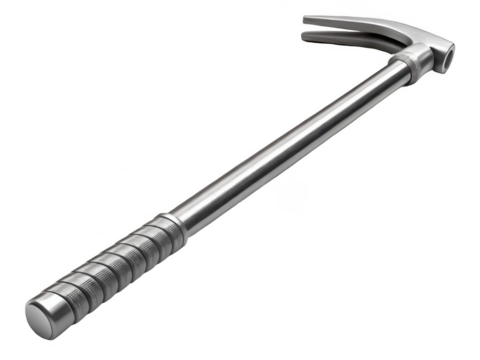 Crowbar png metal prying tool png heavy duty lever png demolition hand tool png construction pry bar png iron crowbar graphic png transparent background image