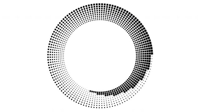 Copy space and turning pattern of concentric dots