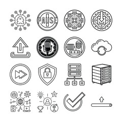 set of vector icons