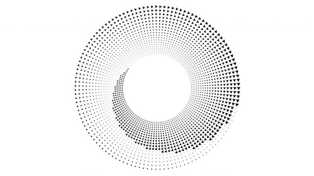 Rotating spiral pattern