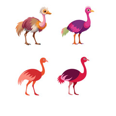 set of pink flamingos