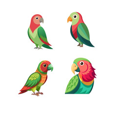 parrots on a branch